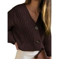 thumbnail image 1 of Gvmfive Womens Open Front Cardigan Chunky Cable Knit Sweater Coat, 1 of 4