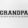 thumbnail image 2 of CafePress - Grandpa The Man Myth Legend - Trucker Hat - Polyester Foam Front and Nylon Mesh Weave Back, 2 of 8