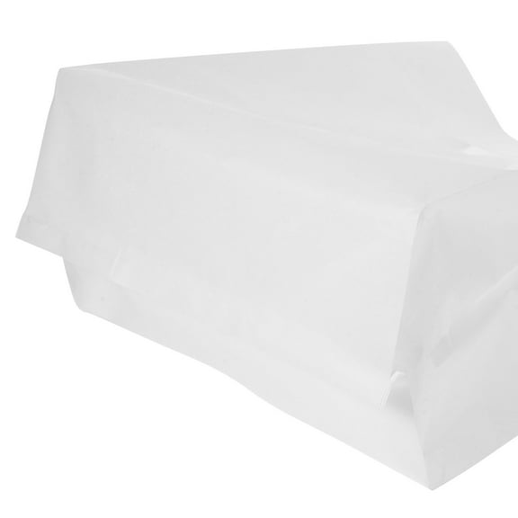 RENACLIPY White Plastic Handle Bags for Retail, Food, Grocery Use - 50 Count Multipurpose Carry Bags
