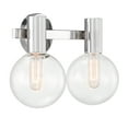 thumbnail image 4 of Chrome Two Light Bathroom Vanity from the Wright Collection, 4 of 5