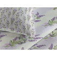 thumbnail image 3 of Ambesonne Lavender Quilted Coverlet 3 Pcs, Stripes and Flowers, Queen Size, Purple, 3 of 4