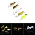 thumbnail image 4 of 5 Señuelos De Pesca De 4 Cm, Cebo Duro De Saltamontes Artificial # 2, Material ABS, Anzuelos Triples Realistas, Pesca En Agua Superior Para Peces De Boca Pequeña, 4 of 7