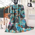thumbnail image 2 of Bernese Mountain and Flower Blanket,Comfortable Soft Lamb Wool Throw Blanket,All Season,Warm Lightweight Blankets for Sofa Bed Couch Living Room Chair,60"x80", 2 of 4