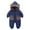 Navy, variant on UAMVSH Baby Boys Girls Snowsuit with Ears Fleece Lined Long Sleeve Onesies Warm Hooded Puffer Jumpsuit Romper Newborn Winter Clothes