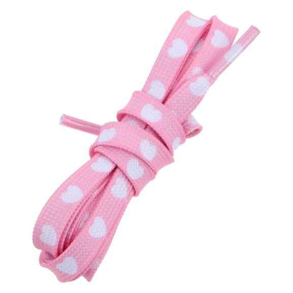 Flat Love Heart Rose Shoelace Shoelaces for Running Valentine's Day Child
