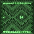 thumbnail image 1 of Ahgly Company Indoor Square Oriental Emerald Green Traditional Area Rugs, 4' Square, 1 of 4