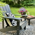 thumbnail image 6 of Royalcraft Adirondack Chairs Set of 4, Outdoor Weather Resistant Plastic Fire Pit Chairs, 350 LBS Patio Adirondack Chair for Easy Assembly, Grey, 6 of 8