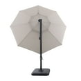 thumbnail image 4 of Better Homes & Gardens 12' x 11' 8-Rib Gray Octagonal Outdoor Patio Umbrella and Weighted Base, 4 of 9