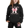 thumbnail image 3 of Tiijoy Toddler Girls Casual Tracksuit Bow Print Sports Hoodie Jogger Pants Outfits for Kids, 3 of 3
