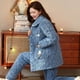 thumbnail image 4 of Pijamas de lana de Coral para mujer, chaqueta acolchada de algodón, traje forrado de lana cálido, ropa de casa cómoda suelta, abrigo de Encarnación, invierno, nuevo, 4 of 4