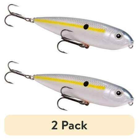 (2 pack) Strike King KVD SexyDawg Jr Topwater Sexy Shad Hard Bait Lure