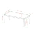 thumbnail image 7 of Manor Park Mid Century Tapered Leg Wood Coffee Table, Walnut, 7 of 7