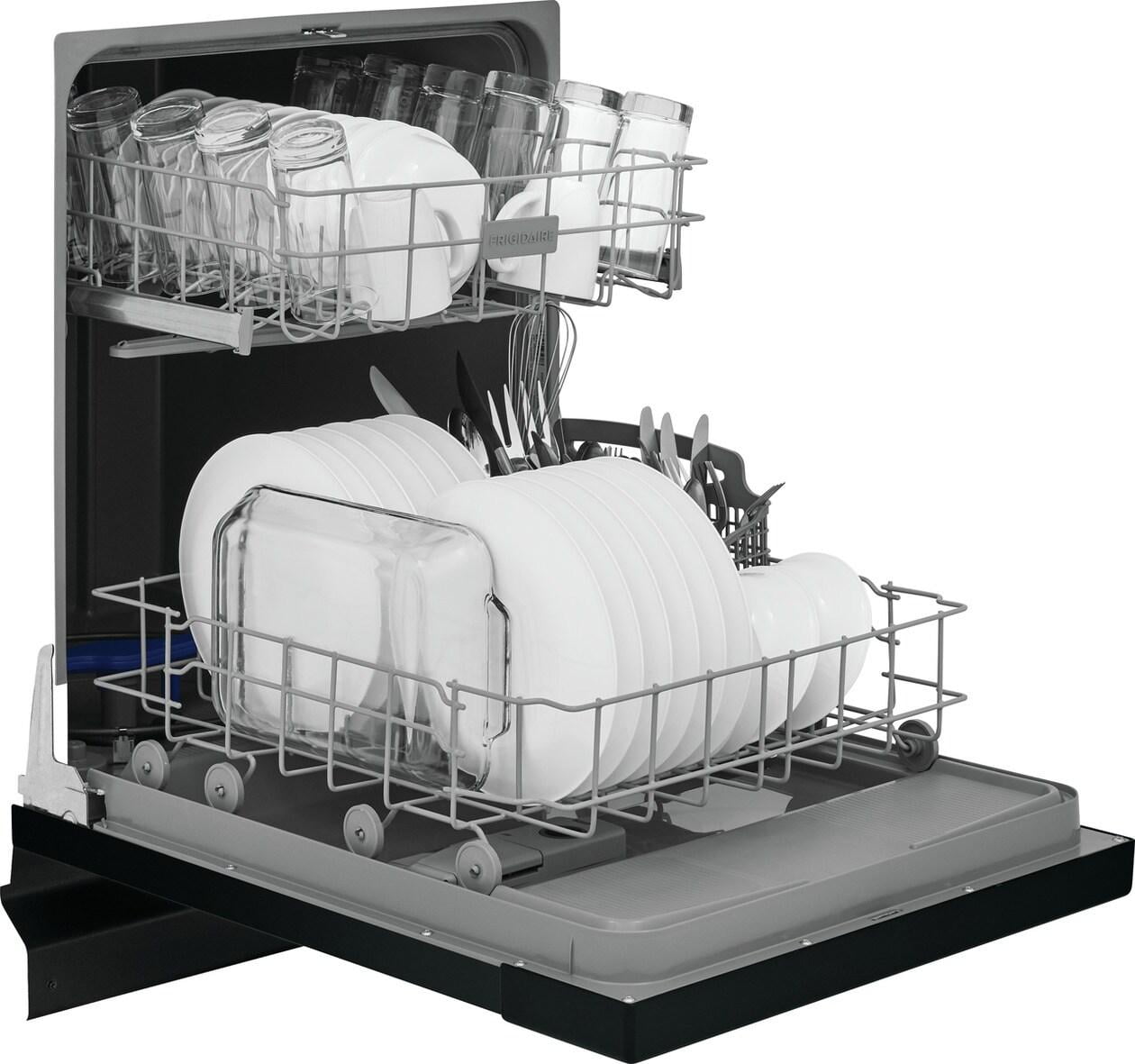 Frigidaire FDPC4221AB 24" Built-In Dishwasher, Front Control, Black