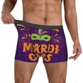thumbnail image 2 of Kdxio Men's Boxer Briefs with Mardi Gras2 Print - Comfortable and Breathable Underwear for Everyday Wear, 2 of 7