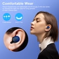 thumbnail image 6 of Wireless Earbuds for iPhone Android,Bluetooth 5.2 Headphones 120Hrs Playtime Waterproof IPX7 In-Ear Stereo Earphones Headset Noise Cancelling True Wireless Earbuds with Ear Hooks&Charging Case,Blue, 6 of 8