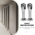thumbnail image 4 of HEALEEP 2Pcs Toilet Bathroom Partition Hardware Silver Durable for General Public Installations, 4 of 8