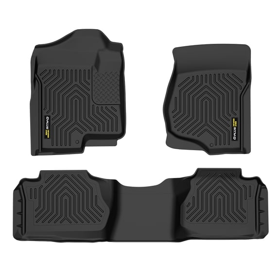 TPE All Weather Floor Mats Fit For 07-13 Chevy Silverado /GMC Sierra Extended Cab