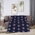 thumbnail image 6 of DouZhe Ultra-Soft Micro Fleece Lightweight Flannel Bed Blanket, 4th July Patriotic American Flag Print Cozy Warm Throw Blankets, 80"x60", 6 of 7