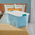 thumbnail image 3 of Sterilite 64 Quart Clear Storage Tote W/Lid, 23-3/4x16x13-1/2 - Lot of 6, 3 of 12