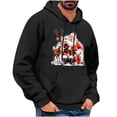 thumbnail image 2 of EchfiProm Graphic Hoodies for Men Christmas Santa Pullover Hooded Black with Pockets Funny Mens Sweatshirt Xmas M, 2 of 5