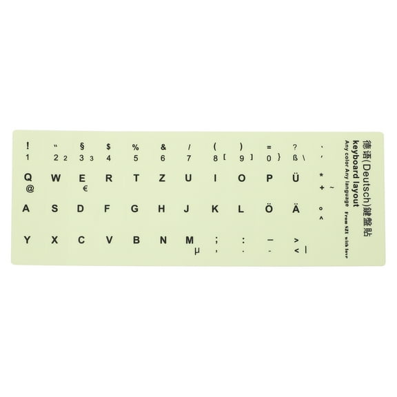 Piano Keyboard Glow Sticker Desktop Computer Premium Material