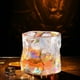 thumbnail image 5 of Vaso de whisky torcido de 250 ml – vaso de vidrio espeso, colorido o transparente, diseño único en espiral, vajilla duradera para cerveza, agua, uso doméstico – 8,8 cm, 1 pieza, 5 of 6