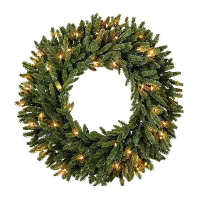 Bethlehem Lights Led Curtain Lights With 45Cm Christmas Wreath And Decorative Ring 2 Meter 20 Headlight String For Holiday Decor