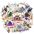 thumbnail image 2 of illustration Taj Mahal Stickers, Waterproof Taj Mahal Sticker for Water Bottle Laptop Phone Cases Planner Skateboard Luggage Helmet Party Favor Decor, Ideal for Adults Teens Teacher Rewards, 2 of 9