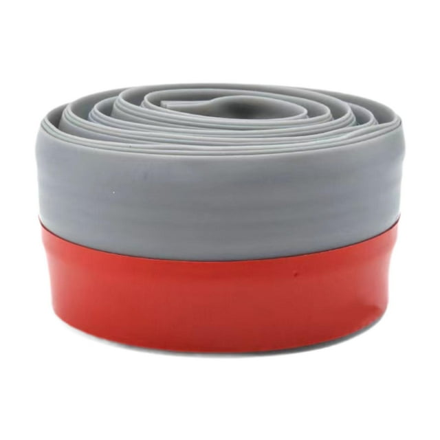 Burlete para puerta, relleno de huecos, fácil instalación, bloqueador de calor y frío, burlete para puerta Gris