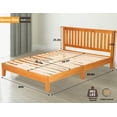 thumbnail image 2 of CL.HPAHKL Bed Frame Queen Size with Headboard, Solid Wood Foundation Queen Platform Bed, 13 Strong Wood Slats Support Mattress Frame Bed, Queen Bed Frame No Box Spring Needed, Easy Assembly, No Noise, 2 of 7