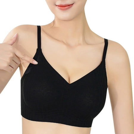 

Akiihool Womens Plus Size Bras For Women Women s Blissful Benefits Side Smoothing Underwire Bra (Black XXL)
