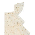 thumbnail image 5 of Dreaming of Lucy Toddler Girls Shimmer Tiered Ruffle Dress with Short Sleeves, Sizes 12M-5T, 5 of 6