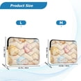 thumbnail image 4 of FORMRS 15"-15.6" Laptop Sleeve Protective Case Soft Carrying Quilted Computer Bag Cover, Watercolor Seashell, 4 of 7
