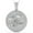 White Gold Finish, variant on Real Genuine 3.00 Cwt Moissanite Diamond Hip Hop Zodiac Astrology Birth Sign Lucky Pisces Fish Horoscope 14K Gold Finish Pendant Charm Set