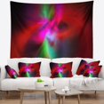 DESIGN ART Designart 'Red Spiral Kaleidoscope' Abstract Wall Tapestry