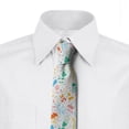 thumbnail image 2 of Spring Necktie, Pastel Dots and Flora Scene, Dress Tie, 3.7", Multicolor, by Ambesonne, 2 of 3
