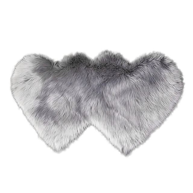 Faux Sheepskin Rug 2x3 Feet Non-Slip Backing Soft Bedroom Living Room Nursery Carpet Mat Easy Clean Pet-Friendly Floor Decor