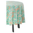 thumbnail image 3 of Vargottam Indoor/OutdoorRoundTablecloth 58 InchRoundTablecloth Waterproof PatioTableCloths- Spring/SummerTableCovers for Backyard CircularTable/BBQs/Picnic -Aquamarine Green2, 3 of 8