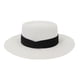 thumbnail image 1 of Sonducket Sombrero de paja de verano de ala ancha, informal, transpirable, para acampar, pescar, viajar, playa, moda, tapa plana, gorra protectora solar Sombreros Blanco negro NO4 Sonducket  AP012495-04, 1 of 6