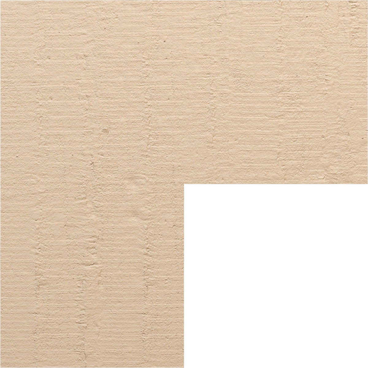 9"W x 36"D x 36"H Thin Chapel Hill Rough Cedar Woodgrain TimberThane Corbel, Primed Tan