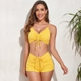 thumbnail image 5 of Sngxgn Women Swimsuit Bikini Women Skinny Swimsuit Bikini Split Swimwear(Yellow,M), 5 of 8