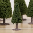 thumbnail image 6 of OUNONA 15Pcs 6/ 8/ 10 Christmas Tree, Miniature Pine Trees with Wood Base for Miniature Scenes Christmas Decoration DIY Crafts, 6 of 7