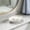 White, variant on Flex silicone soap bowl elevated drainage grooves fast dry bar soap container bathroom shower kitchen, elliptical sink soap dish holder tray