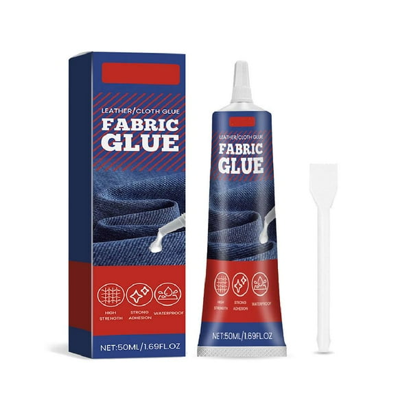Extra Strong Fabric Glue 50ml Adhesive Repair Hemming Sewing V0M8 Textile
