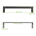 thumbnail image 2 of NavePoint 2U 19 Inch Vertical Wall Mount Rack Wall Mountable Server Rack w/Hardware Black, 2 of 2