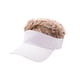 thumbnail image 5 of Sombrero con visera para el sol y pelo sintético, moderno, novedoso, divertido, transpirable, para hombre. Gorra blanca Café Cabello, 5 of 9