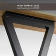 thumbnail image 3 of TheEshow 28" x 24", 24" Height Cast Iron Table Legs, Black 2 Piece, 3 of 12