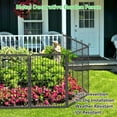 thumbnail image 2 of SQIREP Metal Garden Fence 94.5ft(L)x40in(H) No Dig Fence Decorative Garden Fencing with Gate Animal Barrier Fences for Backyard Patio Garden Flower Beds, 2 of 9