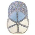 thumbnail image 2 of Infinity Her  Women Washed Mesh-Back Cap, Cashmere Blue & Floral - Adjustable, 2 of 3