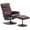 Dark Brown, variant on MCombo 360 Swivel Massage Recliner Chair with Ottoman for Living Room, Faux Leather, Dark Grey